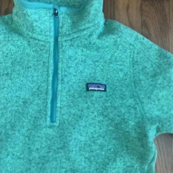 Patagonia Better Sweater Pullover 1/4 Zip Fleece Green Womens Size XS - Picture 4 of 8
